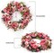 Wreath 26 Inches - Peony Flower Summer Wreaths for Front Door Outside - Summer Floral Bud Wreath -Handmade Door Wreaths,Pink&Purple&Green